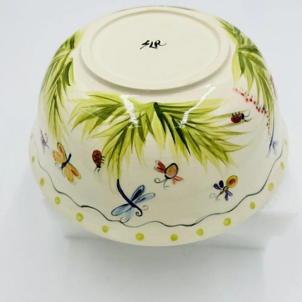 Hand Painted Art Pottery 8.25” x 3